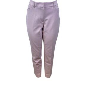 White House Black Market The Slim Ankle Womens Pink Stretch Curvy Slim Ankle Pan